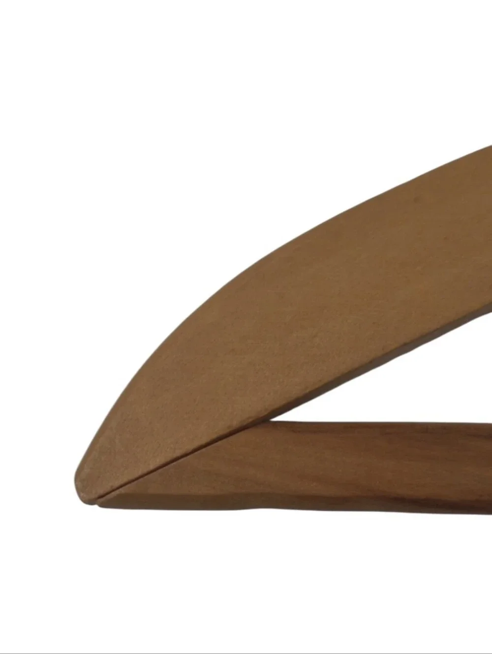 Vintage Wooden Men's Hanger - Natural Brown 